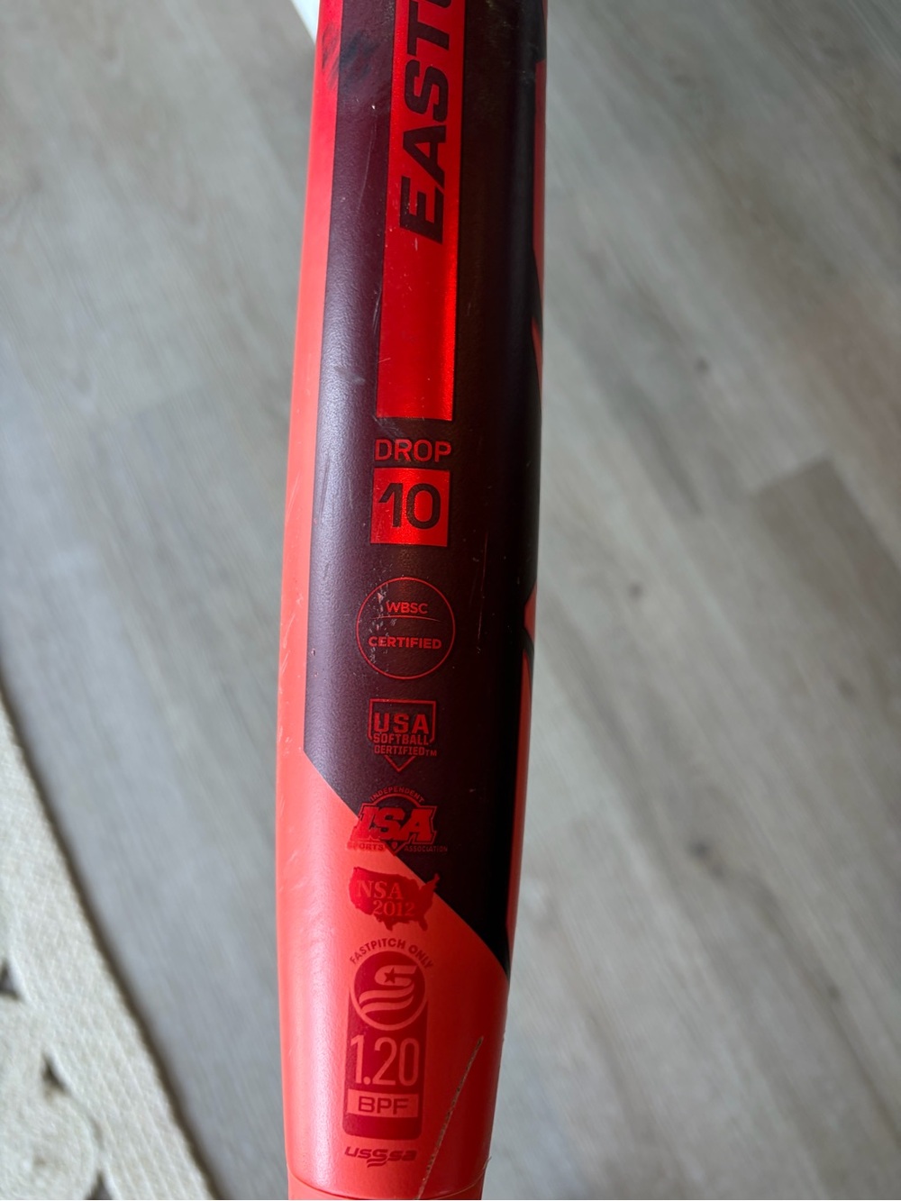 2026 Easton ghost advanced Bright Red Graphic Sports Bat Accent